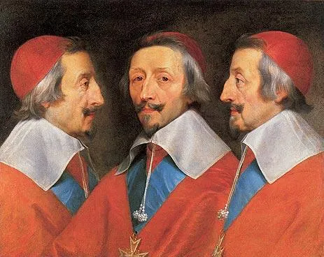 Triple Portrait Of Cardinal Richelieu